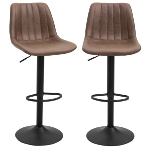 Sett med 2 Retro Barstoler – Stilfull Design og Høy Komfort
