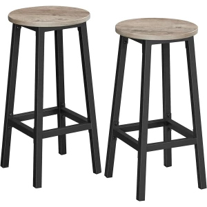Industrielle Barstoler i Kompakt Design – Sett med 2
