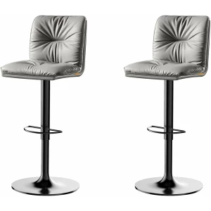 Sett med 2 Ergonomiske Barstoler – Komfort og Stil for Ditt Hjem 47 x 41 x 89–110 cm