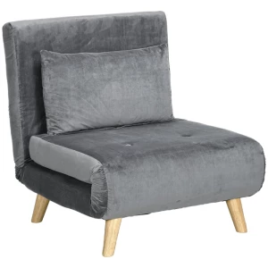 Multifunksjonell Sovesofa i Fløyel – Justerbar Ryggstøtte og Maksimal Komfort med Elegant Design