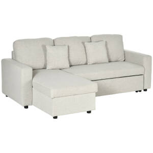 FlexiLounge – L-sofa med Oppbevaring og Sovefunksjon