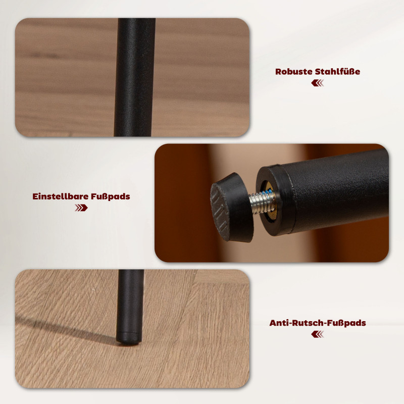 Elegant Spisestol – Grå cord med moderne Wannen-design - Bilde 5