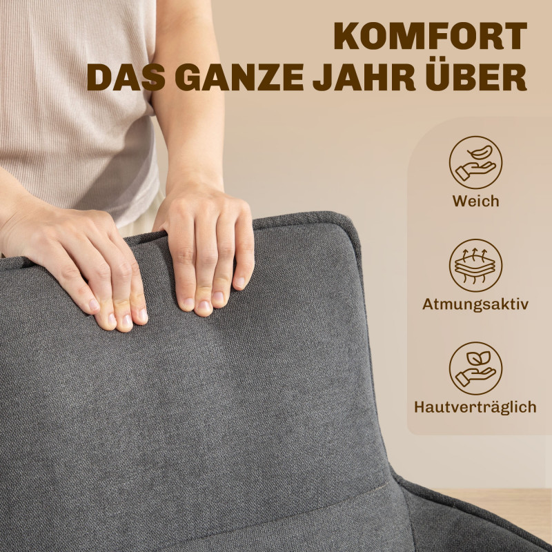 Elegante spisestoler 2-pk – Mørkgrå fløyel, roterbare og komfortable - Bilde 7