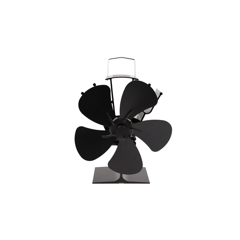 5-blads termodrevet peisvifte – energifri drift, ingen strøm nødvendig