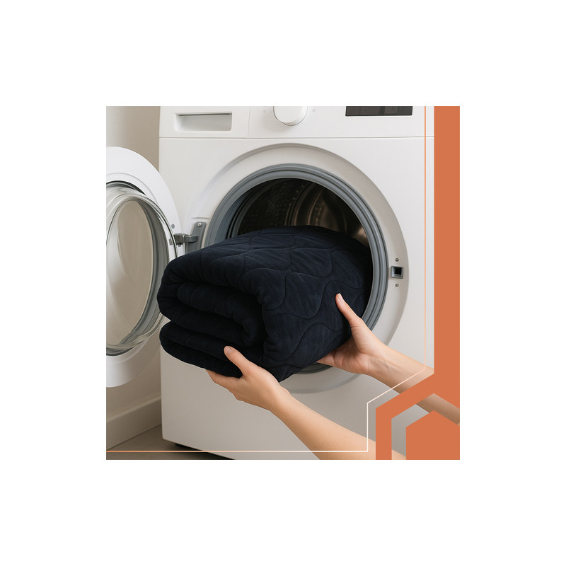 Elektrisk dobbelt varmepledd 180 × 130 cm – 6 varmenivåer, timer og fjernkontroll - Svart