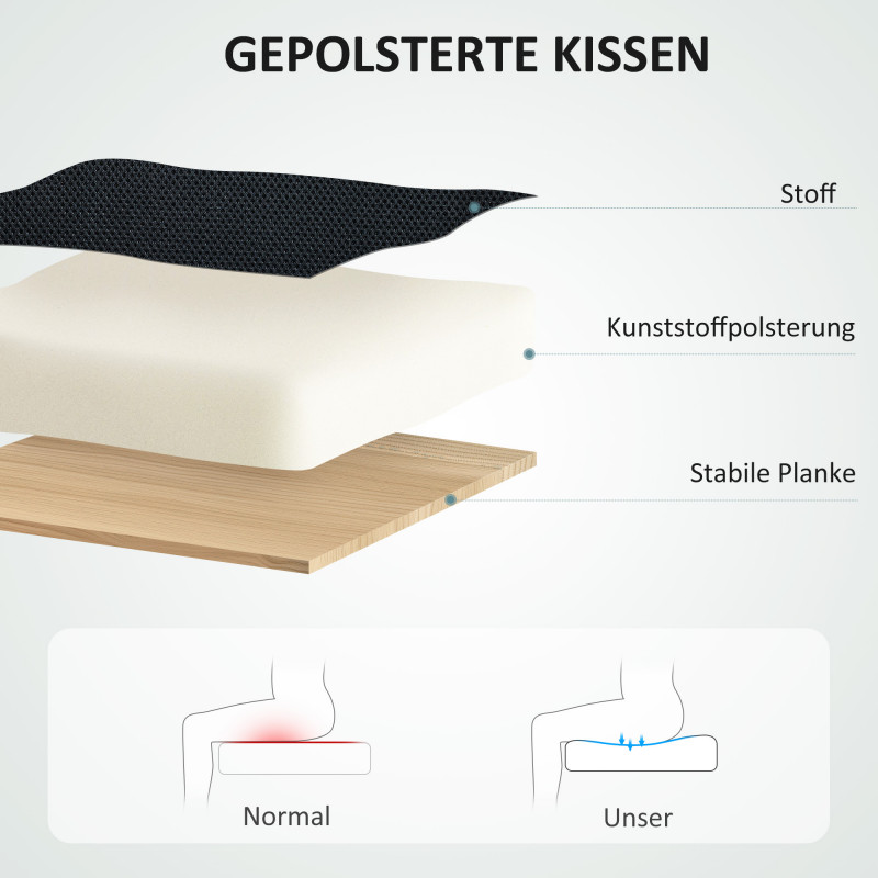 Ergonomisk kontorstol med meshrygg – svart - Bilde 4