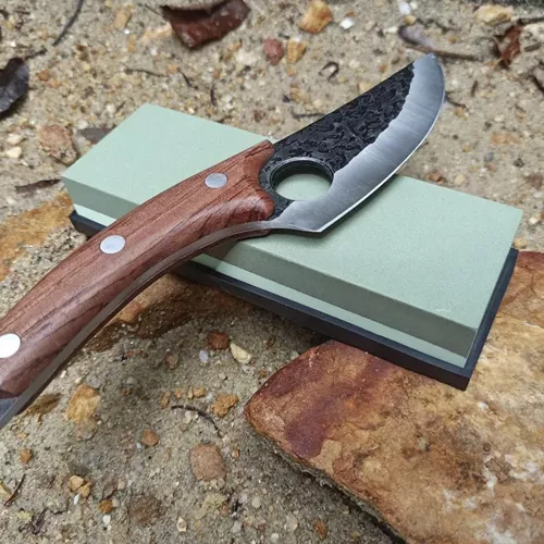 Profesjonelt knivslipesett – to slipesteiner og praktiske tilbehør