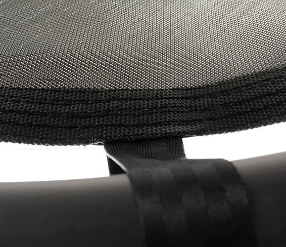 XL svart kompishuske – 100 cm Ø, 100 kg kapasitet