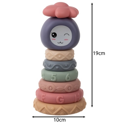 8-pack myke gummiklosser – sensoriske byggeklosser for tidlig utvikling