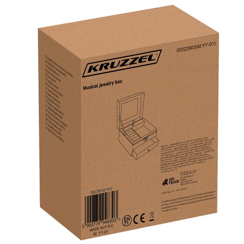 Rosa enhjørnings-smykkeskrin for barn – med spilledåse