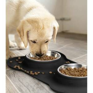 Husdyrskål i dobbeltmodell – 2 × 350 ml kapasitet