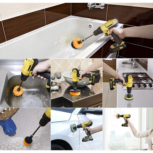 Multisett med børster for drill – 22 deler for effektiv rengjøring