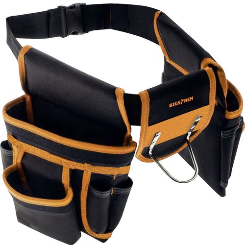 Multifunksjonelt verktøybelte med 22 lommer, løkker og hammerholder