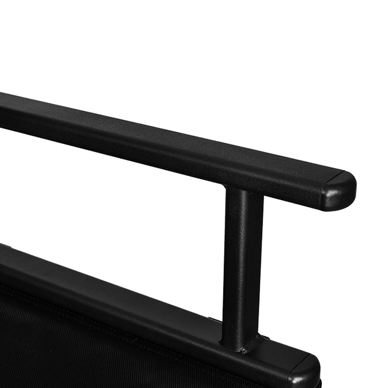 Sammenleggbar sminkestol i aluminium med nakkestøtte