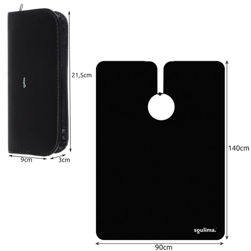 Frisørsett 7 deler – saks, kam & kappe