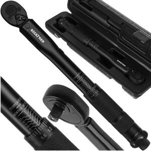 Presis momentnøkkel 1/4” – 2–24 Nm, sperrefunksjon og sertifisert kalibrering