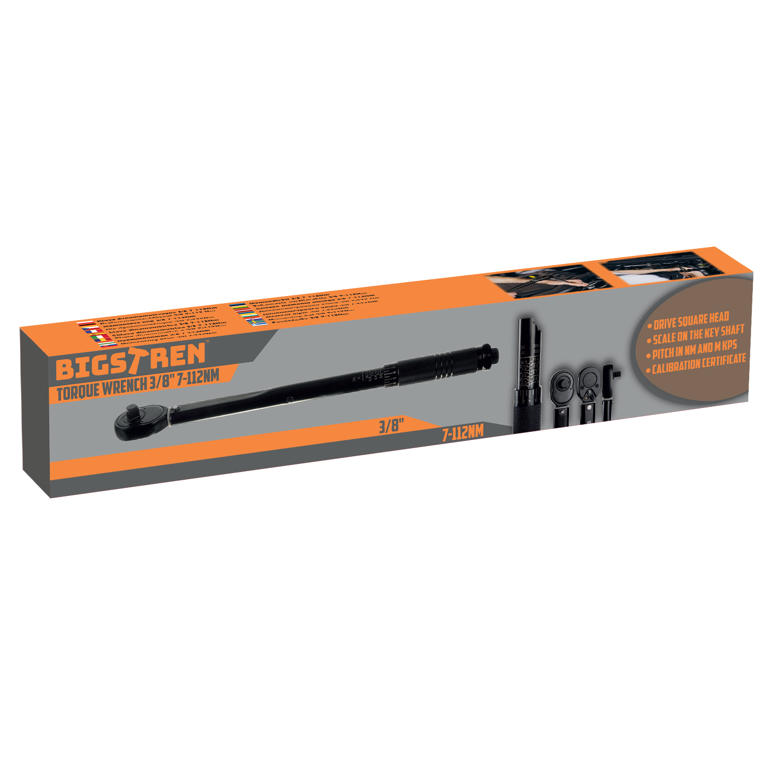 Momentnøkkel 3/8 tomme – 7–112 Nm, høy presisjon og allsidighet