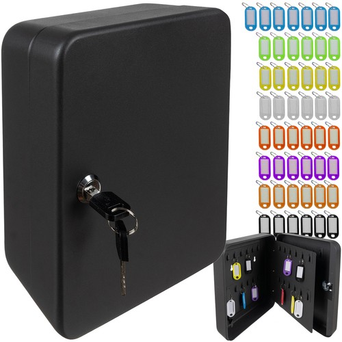 Nøkkelskap med 48 kroker – komplett sett med nøkkelbrikker