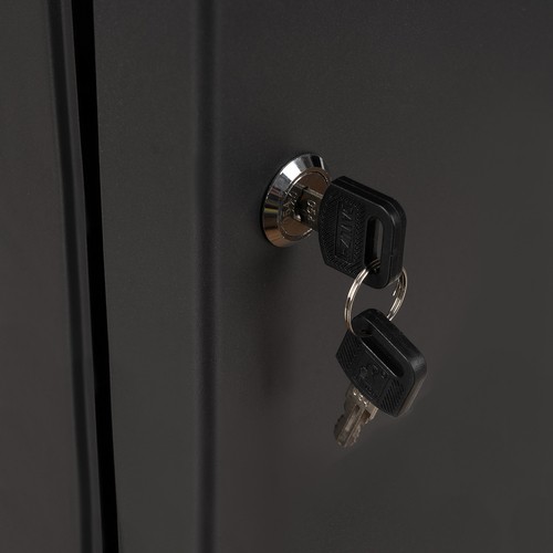 Nøkkelskap med 48 kroker – komplett sett med nøkkelbrikker