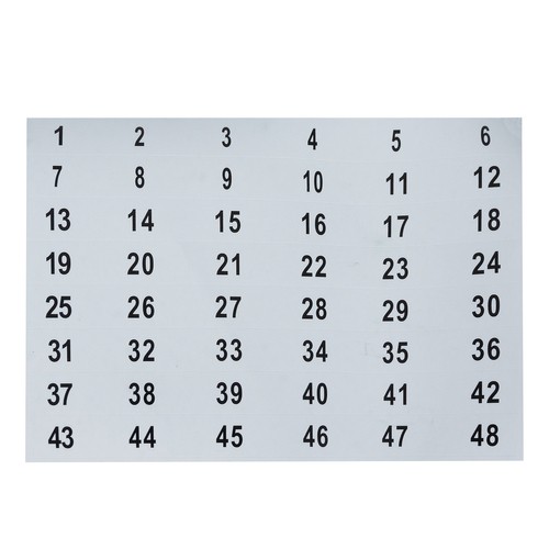 Nøkkelskap med 48 kroker – komplett sett med nøkkelbrikker