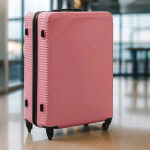 Koffertsett med 3 stk – Liten/Medium/Stor (54/65/74 cm), Rosa