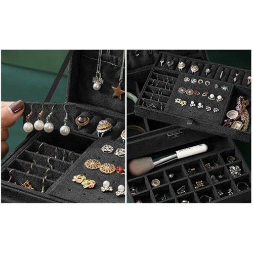Smykkeskrin – svart oppbevaringsboks for smykker