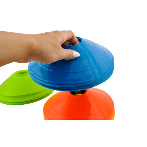 Treningskjegler – 50 stk for øvelser, agility og aktivitet