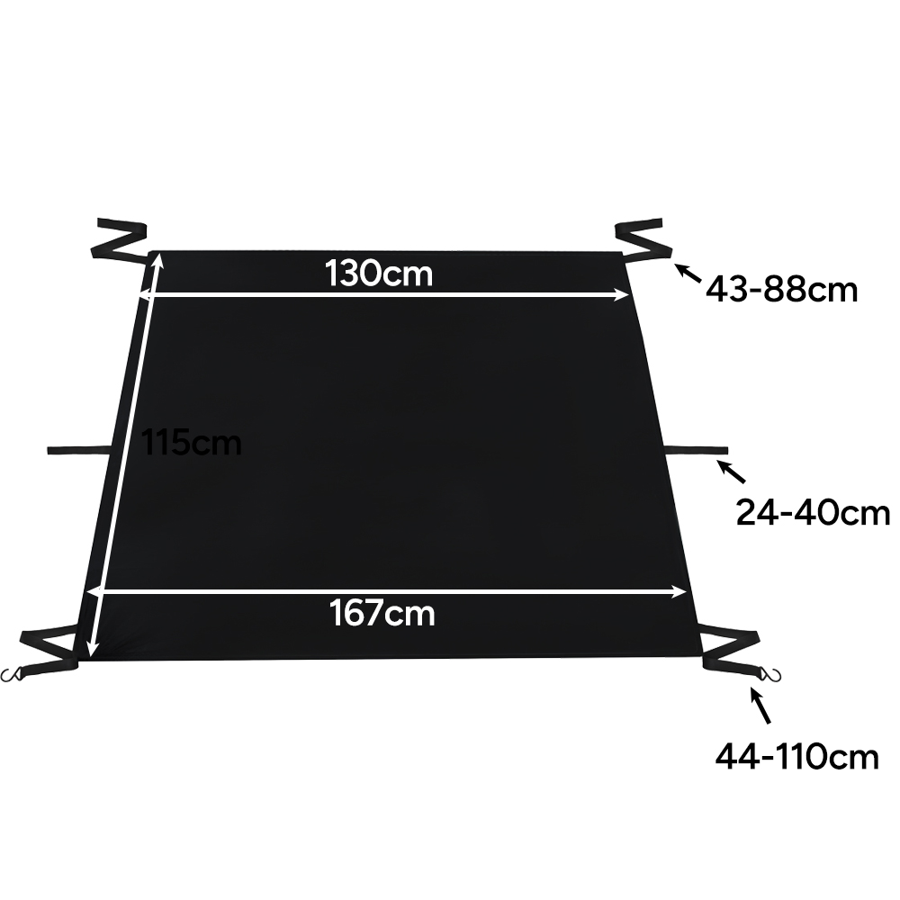 Frostbeskyttelse for bilvindu, svart – universell passform