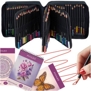 Kreativt Fargekit – 120 Kunstnerblyanter med Skissebok og Bæreetui