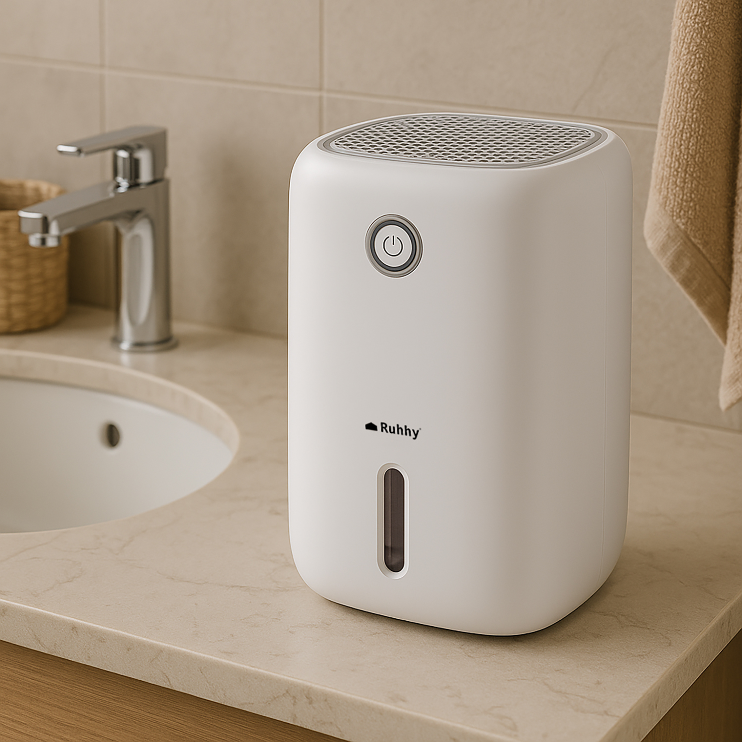 Kompakt og stillegående avfukter – 800 ml beholder