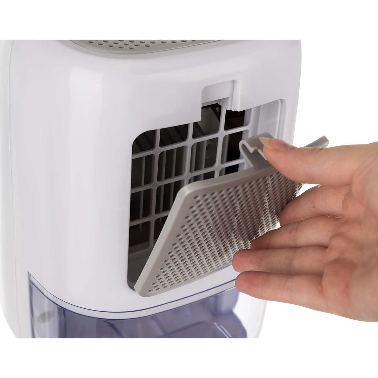 Kompakt og stillegående avfukter – 800 ml beholder