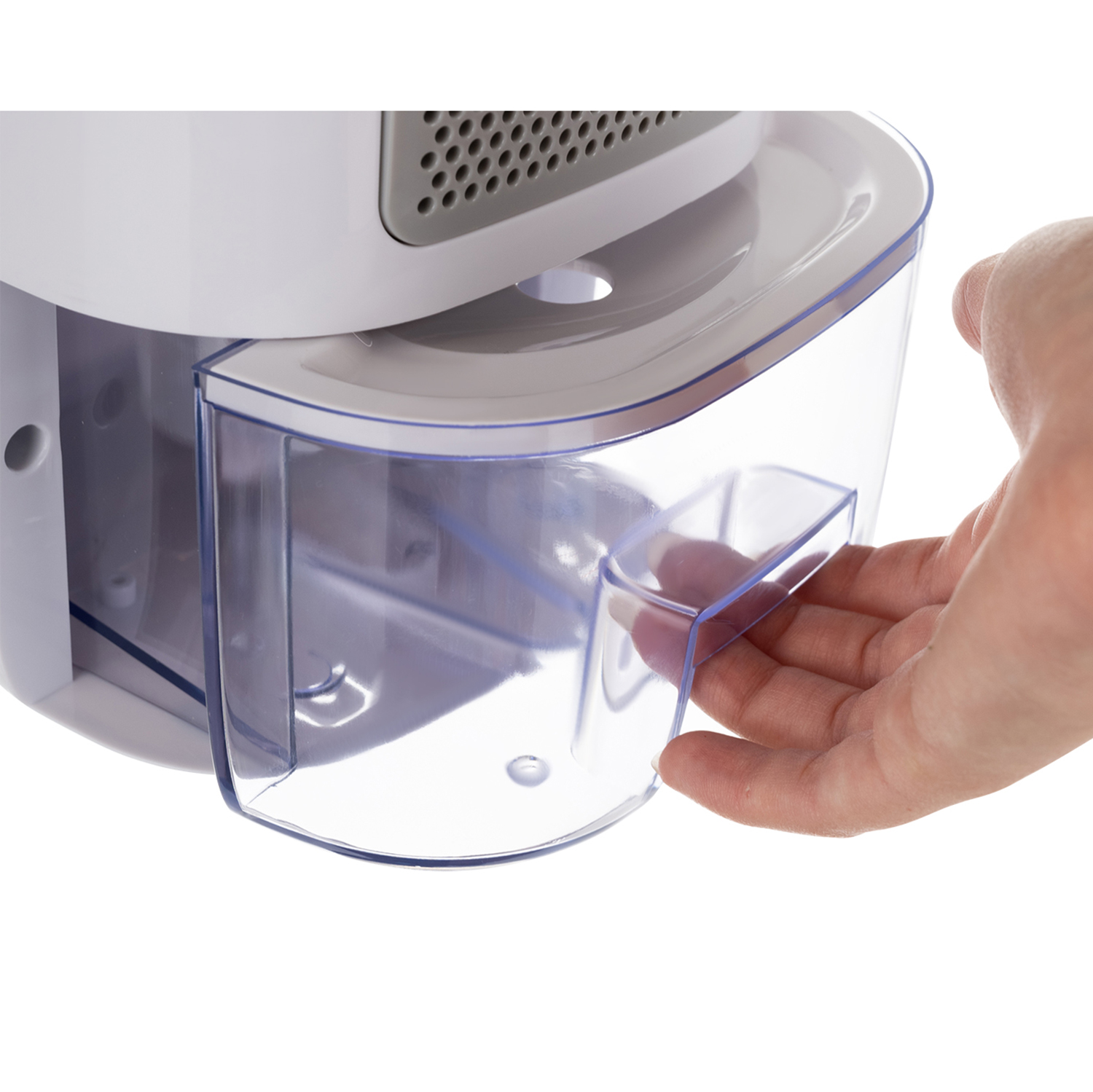 Kompakt og stillegående avfukter – 800 ml beholder