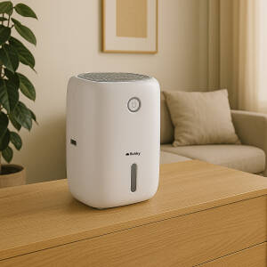 Kompakt og stillegående avfukter – 800 ml beholder