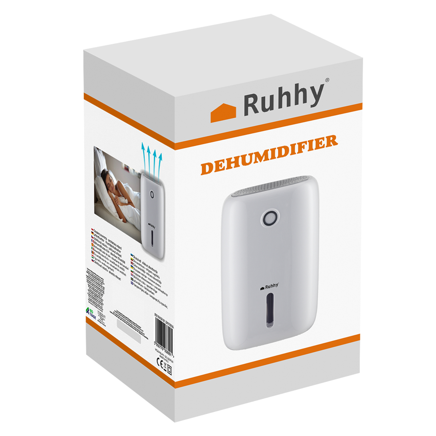 Kompakt og stillegående avfukter – 800 ml beholder