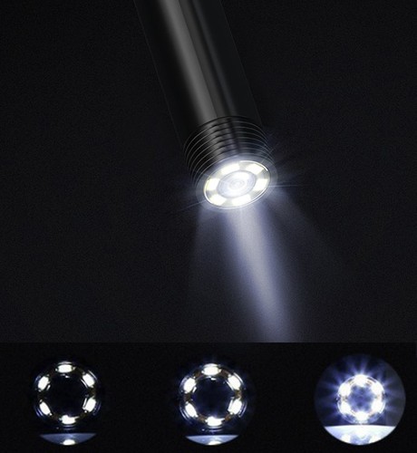 Vannett inspeksjonskamera – 5 m kabel, LCD-skjerm og 4 utskiftbare hoder