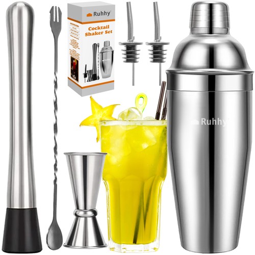 Bartendersett 6 deler – profesjonell 750 ml cocktailshaker