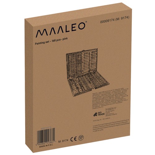 Komplett kunstnersett 168 deler – i praktisk veske med farger, penner og tilbehør