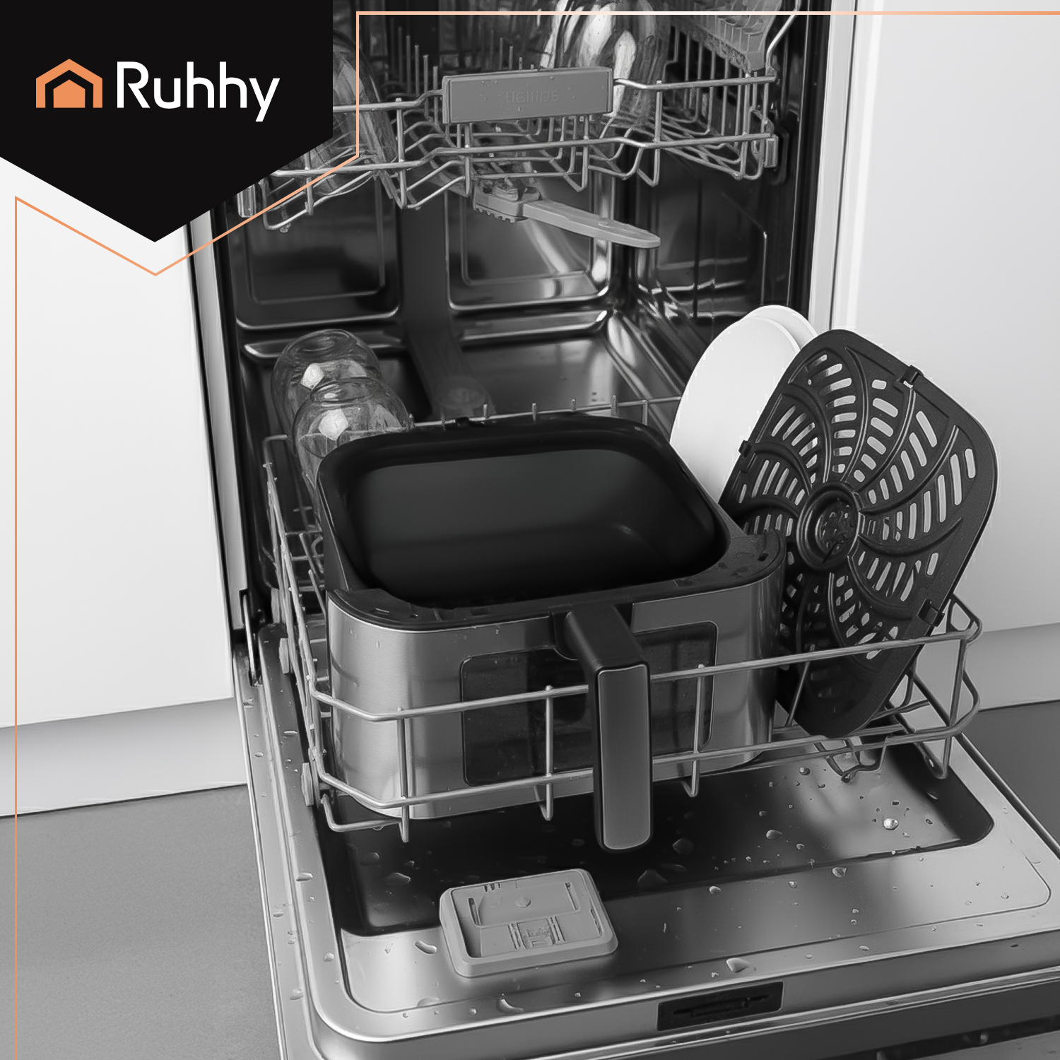 Airfryer XXL 8L – frityrkoker med non-stick-belegg, LED-display og 10 programmer