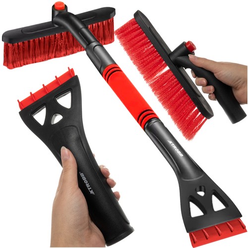 Vindusnal med børste – teleskopisk snøskrape 95 cm for snørydding