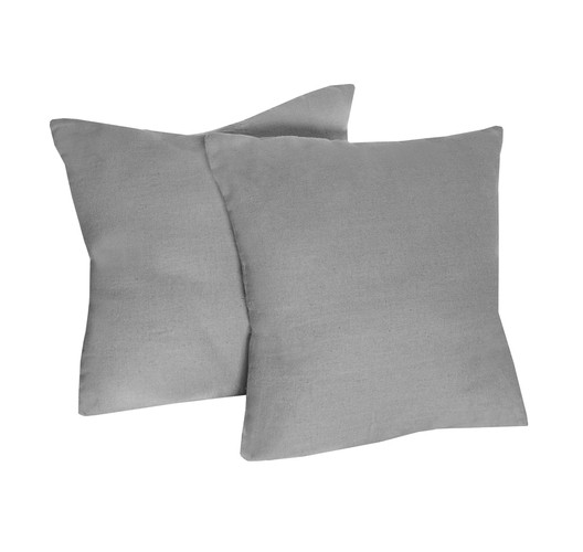 Grå brasiliansk hengestol – med trestang og to puter, for hage/terrasse/balkong