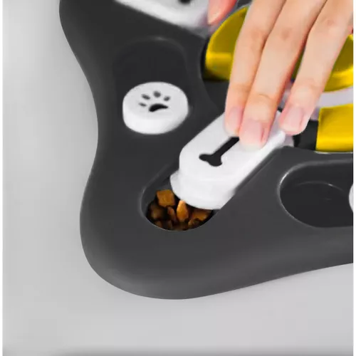 Justerbar aktiviseringsskål for hund og katt – interaktiv og pedagogisk