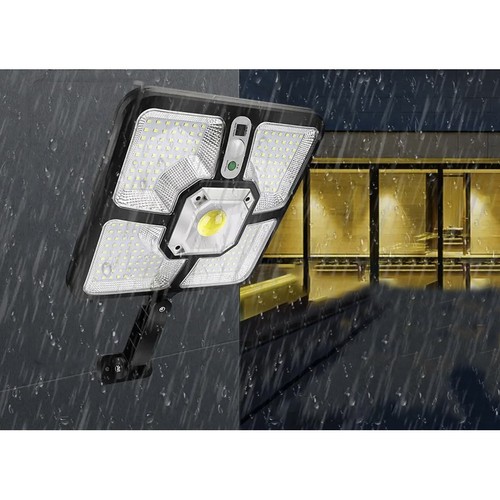 Utendørs solcellebelysning med 220 dioder