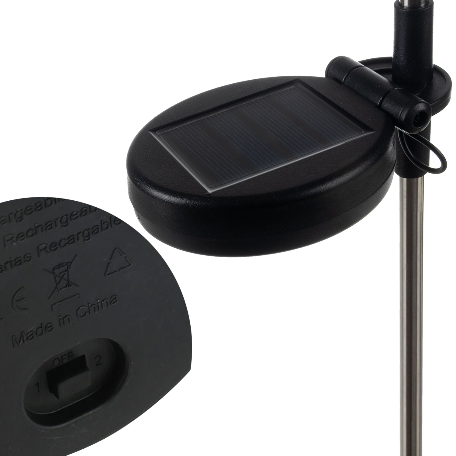 Solcelledrevne løvetannlamper 2-pakning – utendørsbelysning med kaldhvite LED og IP65-klassifisering