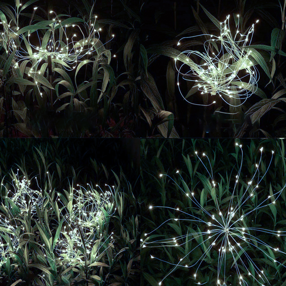 Solcelledrevne løvetannlamper 2-pakning – utendørsbelysning med kaldhvite LED og IP65-klassifisering