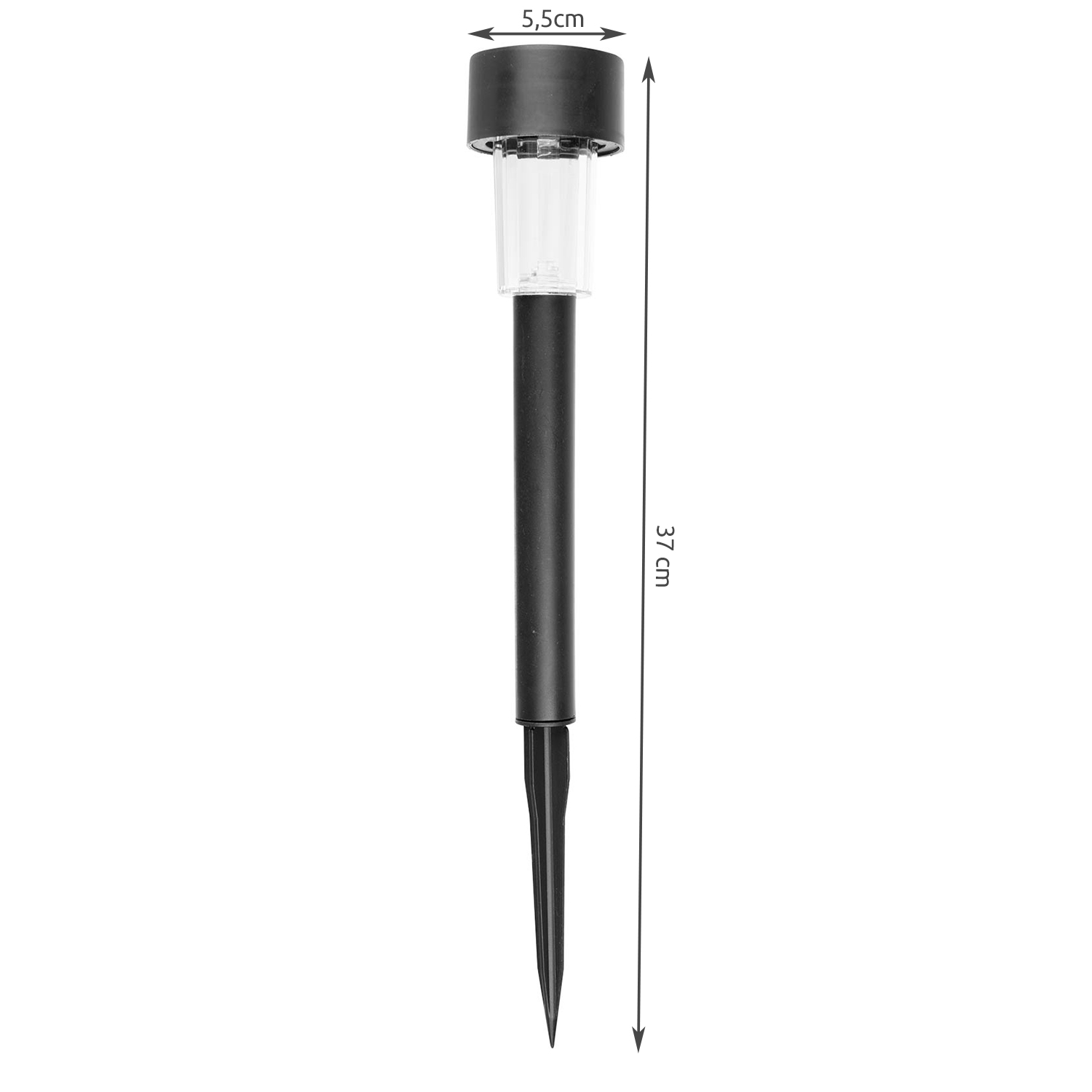 Varmhvite solcelle-LED-lamper for hagen – 10-pakning med skumringssensor og IP44-beskyttelse