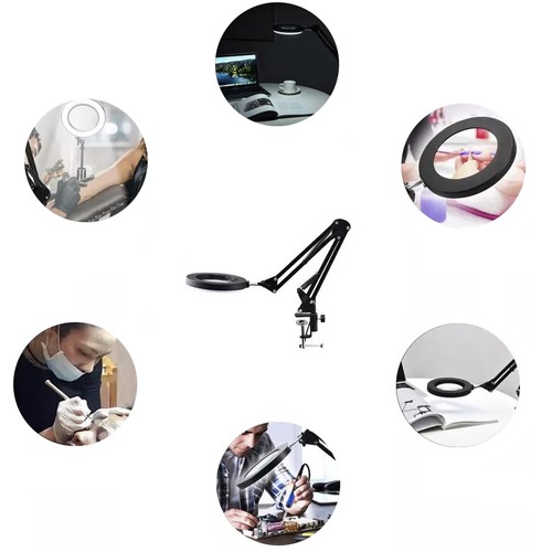 LED-forstørrelseslampe – praktisk arbeidslampe med belysning og forstørrelse