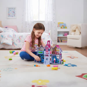 Sammenleggbart Dukkehus med Tilbehør