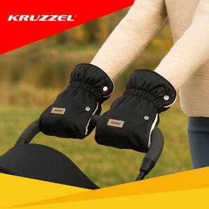 Vinterfôrede håndmuffer for barnevogn og akebrett