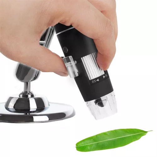 Digitalt mikroskop 1600x med USB-tilkobling – 2 Mpix kamera, LED-lys, foto- og videofunksjon