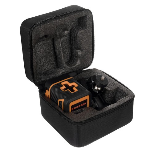 360° grønn linjelaser – profesjonell krysslaser med futteral, perfekt for bygge- og innredningsarbeid